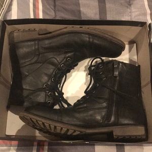 Apt. 9 Leather Combat Boots